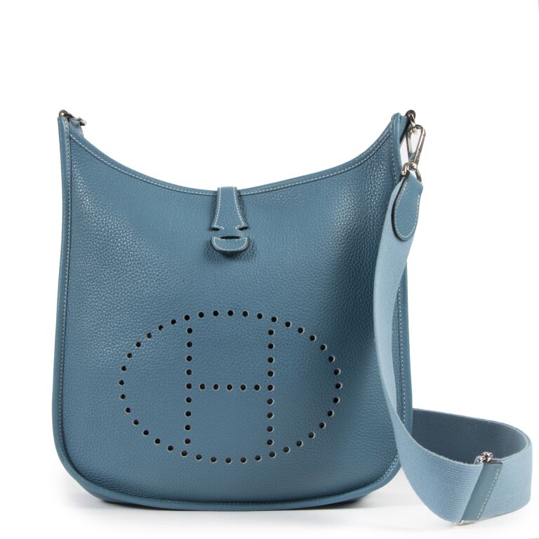 Herm s Evelyne 29cm Blue Jean Clemence Labellov Buy and Sell