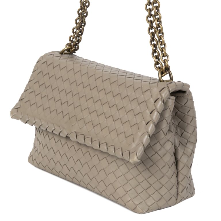 Bottega Veneta Small Olimpia Intrecciato Nappa Bag Labellov Buy and Sell Authentic Luxury