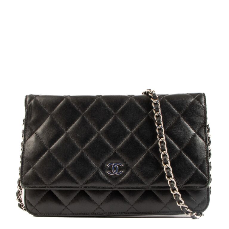 Chanel Black Calfskin WOC Wallet On Chain Bag ○ Labellov ○ Buy