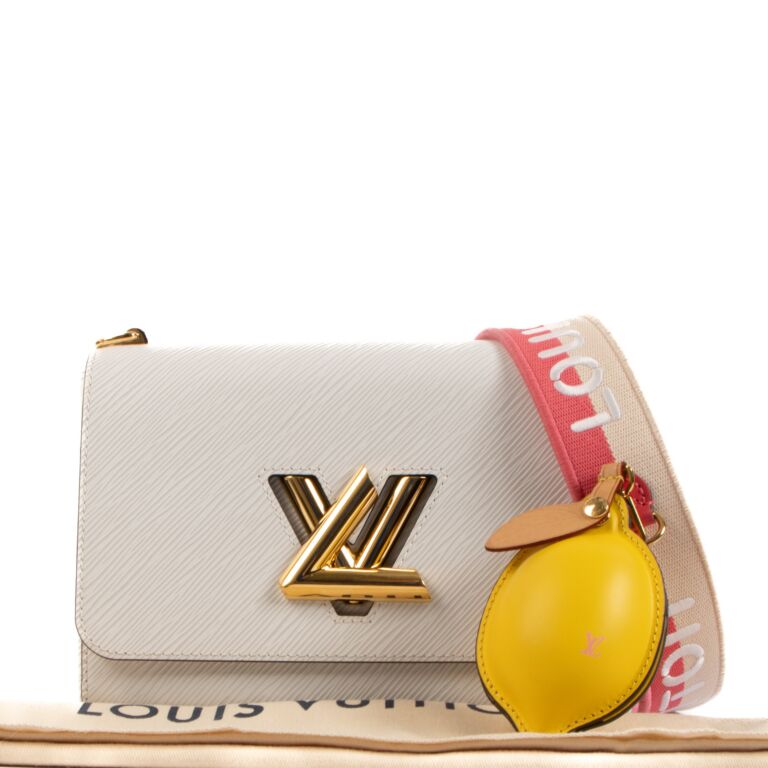 Louis Vuitton Twist MM Bag With Lemon-Shaped Charm Leather In