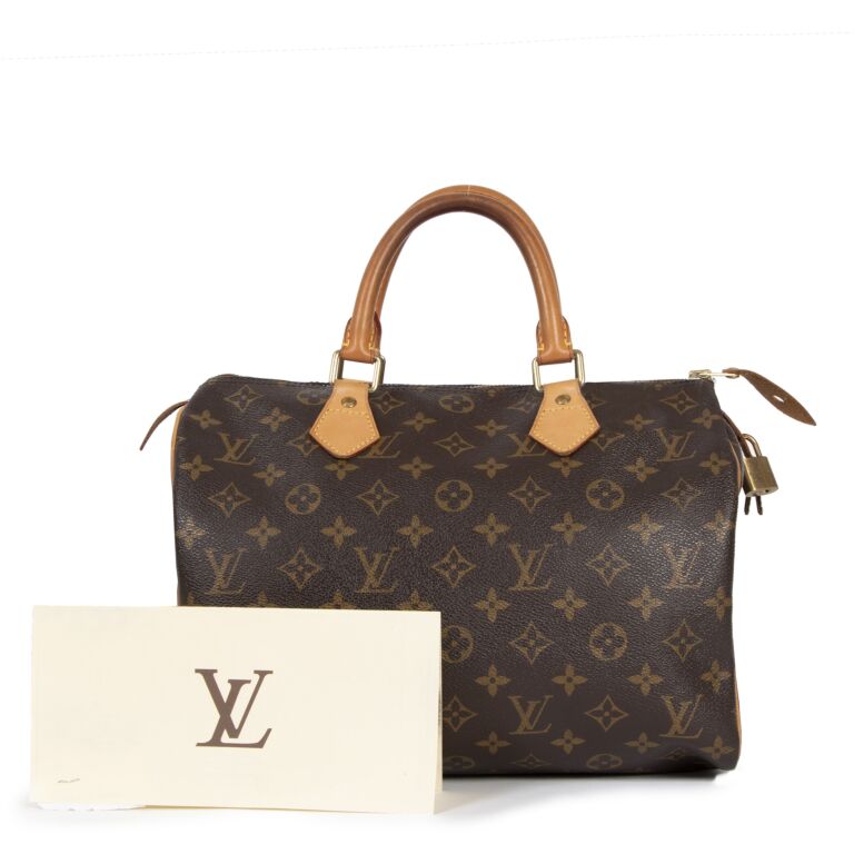 Louis Vuitton Handbag Rare Med Brown EPI Speedy 30 Authentic VI 1903  Lockset VG