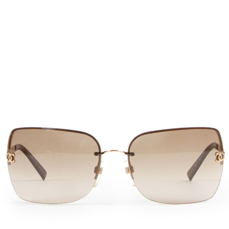 Chanel vintage rimless sunglasses top