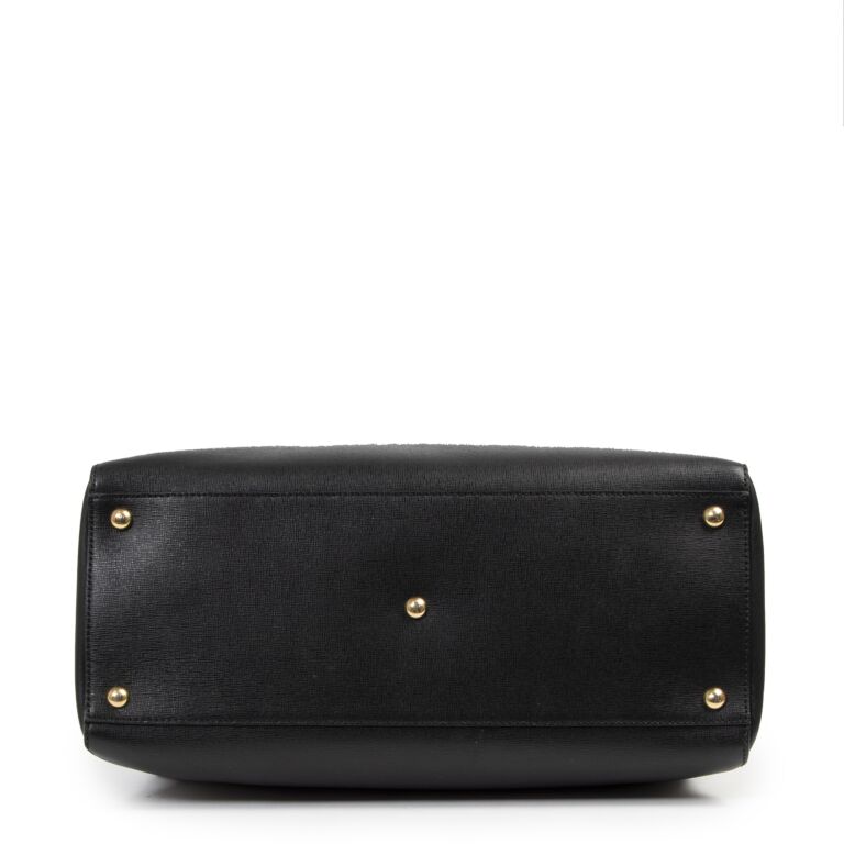 Fendi バック Fendi Black Saffiano Leather 2Jours Bag ○ Labellov ○ Buy and