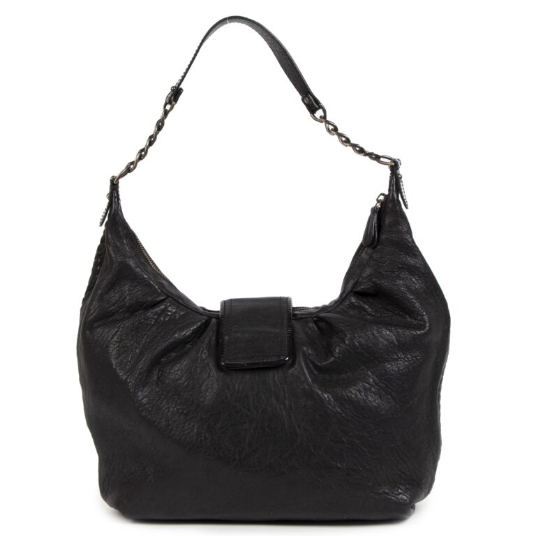 Baguette Mini - Black leather bag | Fendi