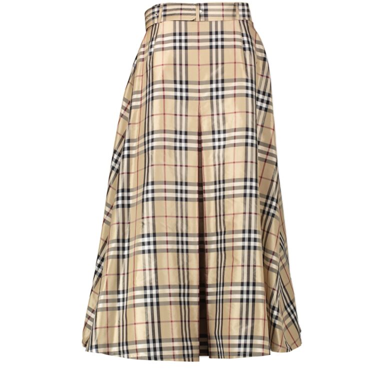 Burberry checkered skirt cheap