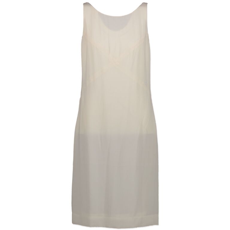 Chanel - Authenticated Dress - Silk White for Women, Very Good Condition