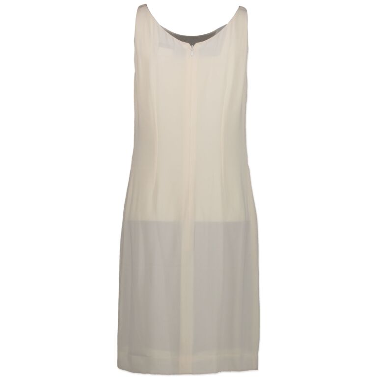 Silk mini dress Chanel White size 34 FR in Silk - 22511837