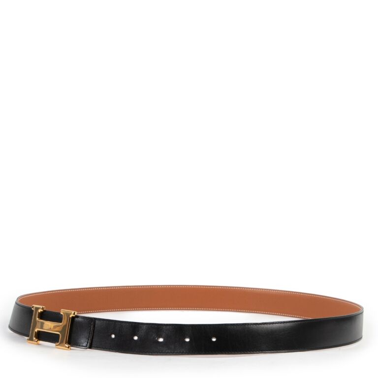 HERMES ブラック レザーベルト エトリエ ヴィンテージ aq11748 HERMES ブラック レザーベルト エトリエ ヴィンテージ aq11748