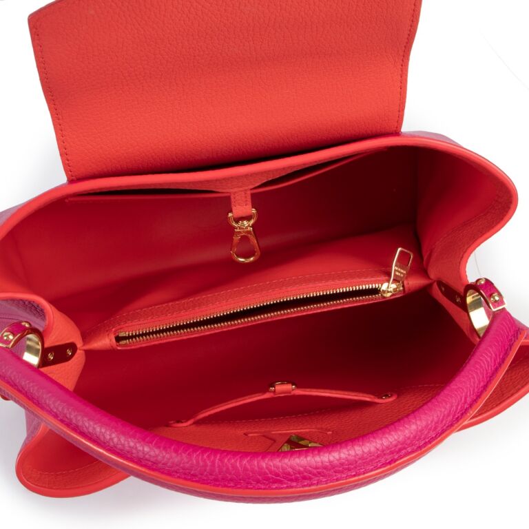 Lv bag with pink inside deals