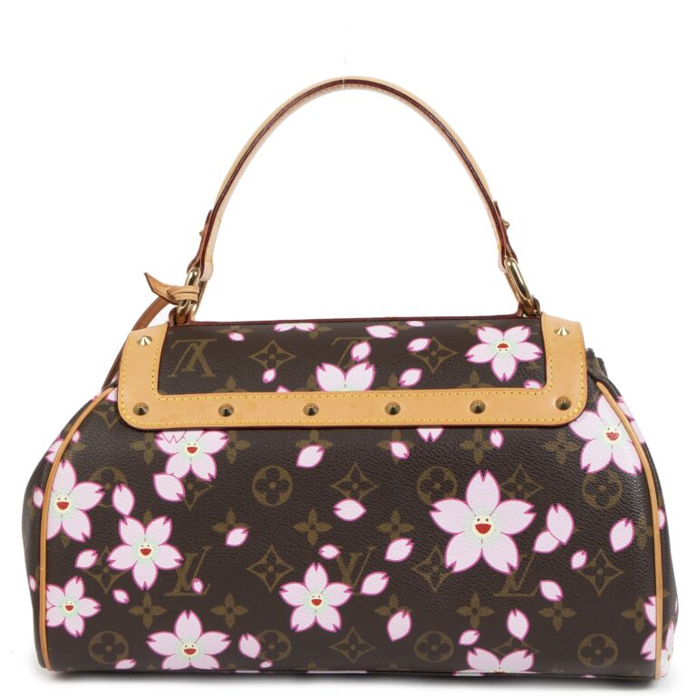 Auth LOUIS VUITTON Papillon Pink Cherry Blossom Monogram Hand Bag Purse  #42591 | eBay