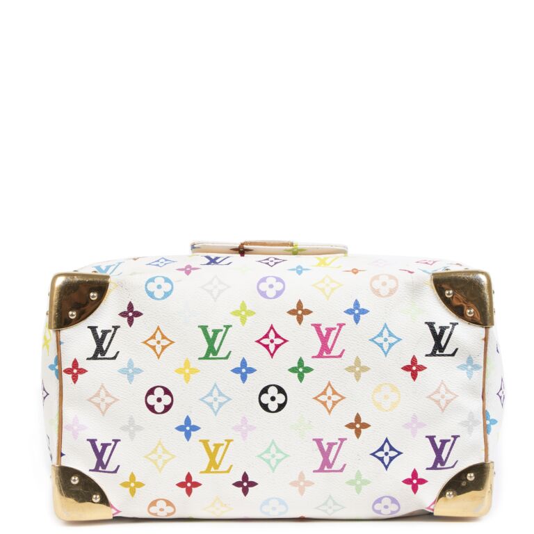 【訳あり】LOUIS VUITTON MULTICOLOR BAG 30 Pre-Owned Takashi Murakami x Louis Vuitton Black Monogram