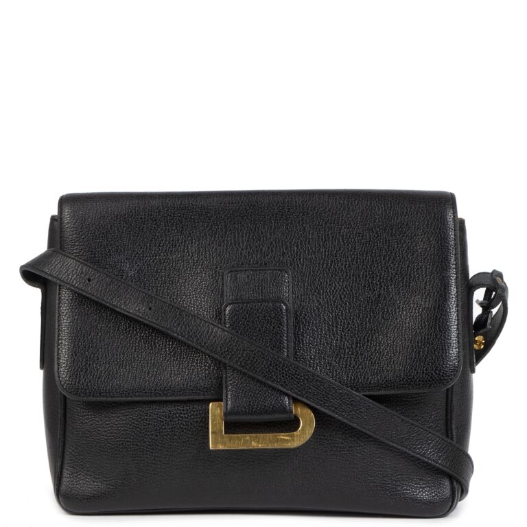 Delvaux Black Poirier Crossbody Bag Labellov Buy and Sell Authentic Luxury