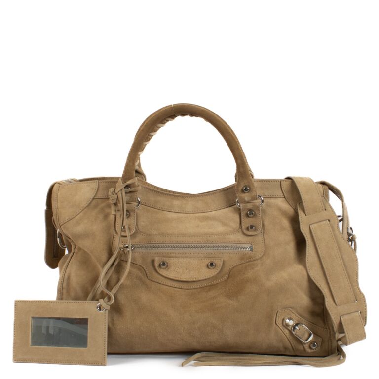 Balenciaga beige city bag best sale