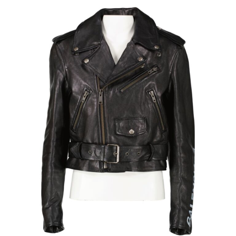 Balenciaga 2012 Lamb Leather Biker Jacket  Black Jackets Clothing   BAL235582  The RealReal