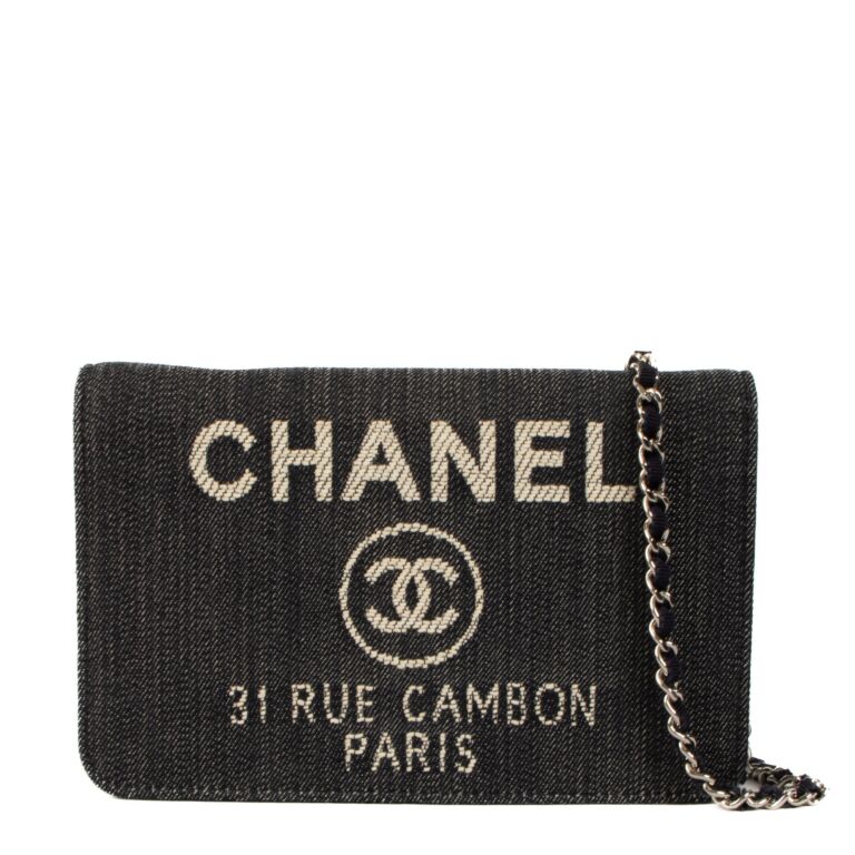 Chanel Blue Denim 31 Rue Cambon WOC Wallet on Chain Bag