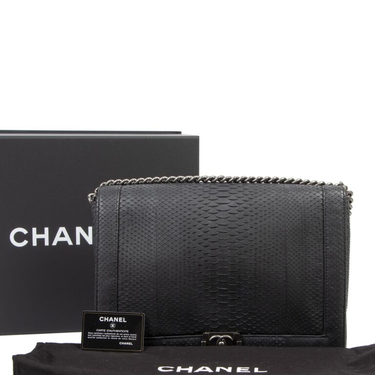 Python boy bag discount chanel