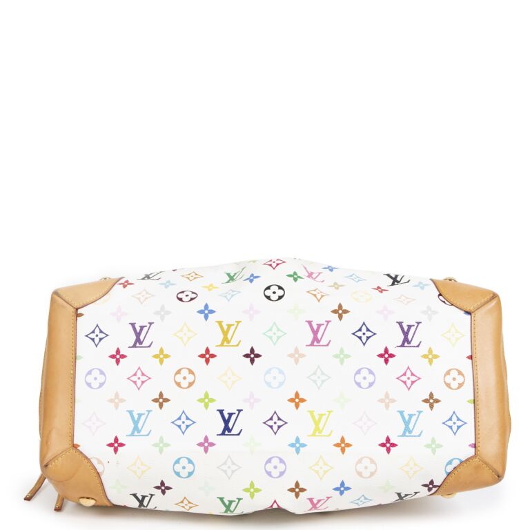 Louis Vuitton White Multicolor Monogram Canvas Ursula Bag