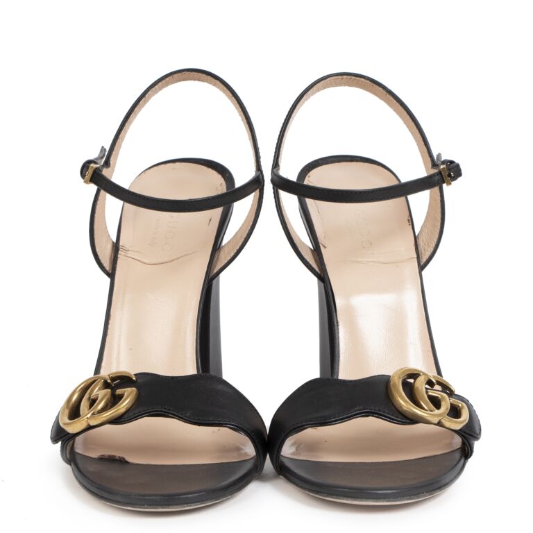 Gucci marmont clearance sandal black