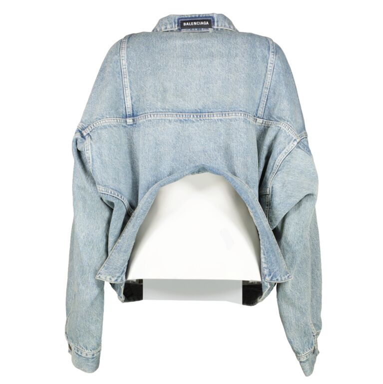 Balenciaga Blue Denim Upside Down Jacket ○ Labellov ○ Buy
