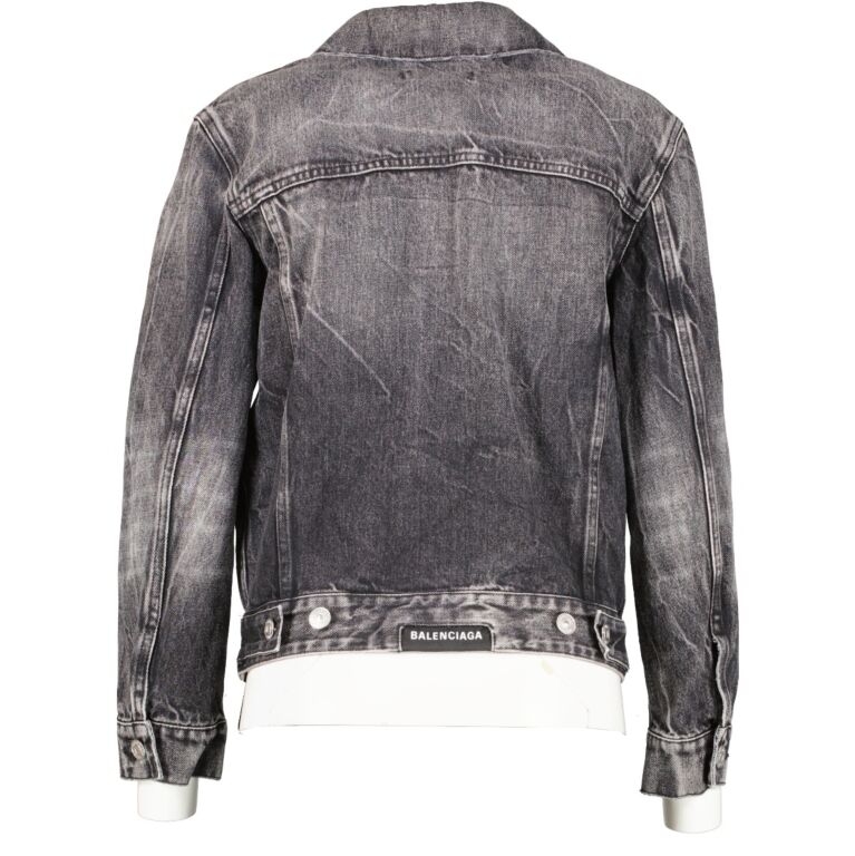 BALENCIAGA グレー デニムジャケット34 Balenciaga Grey Denim Unisex Jacket - Size 34 ○ Labellov