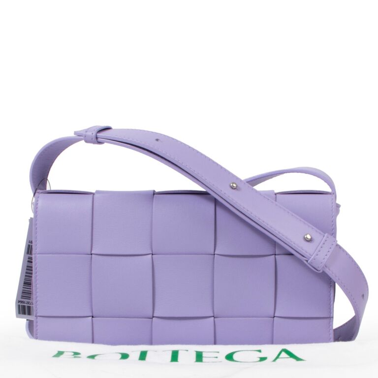 BOTTEGA VENETA パープルケース Bottega Veneta Wisteria Leather Cassette Crossbody Bag ○ Labellov