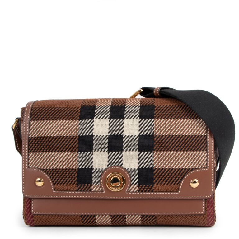 Burberry Note Medium Checked Crossbody Bag Labellov Buy and