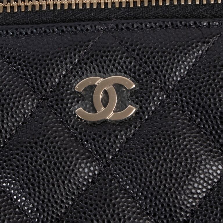 Chanel Black Caviar Leather Small Vanity Crossbody Bag ○ Labellov ○ Buy and  Sell Authentic Luxury