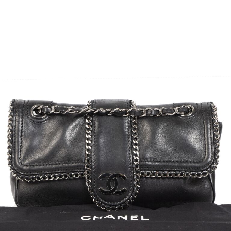 Grey Chanel Classic Flap Bag with Silver Hardware x Chanel