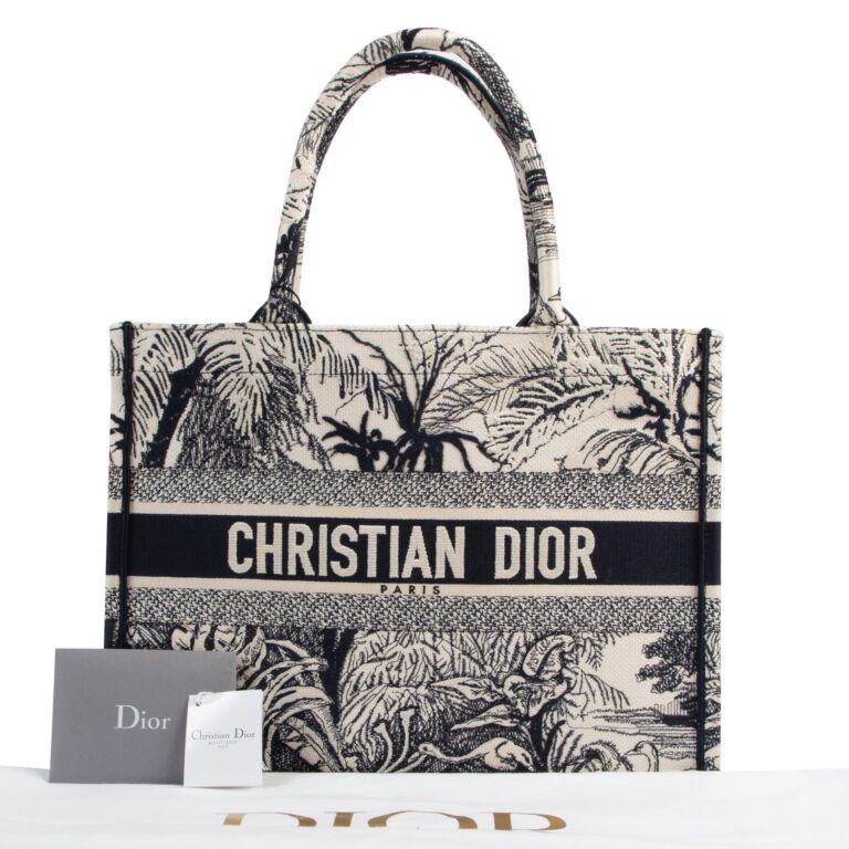 【無料郵送/関税込/正規品】 Dior Small Book Tote Ecru Blue Ob Christian Dior Ecru Blue Oblique Embroidered Small Book Tote