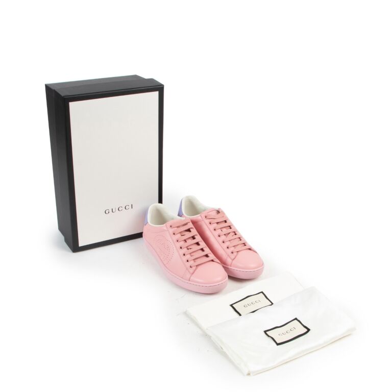 Pink gucci sneakers 2025
