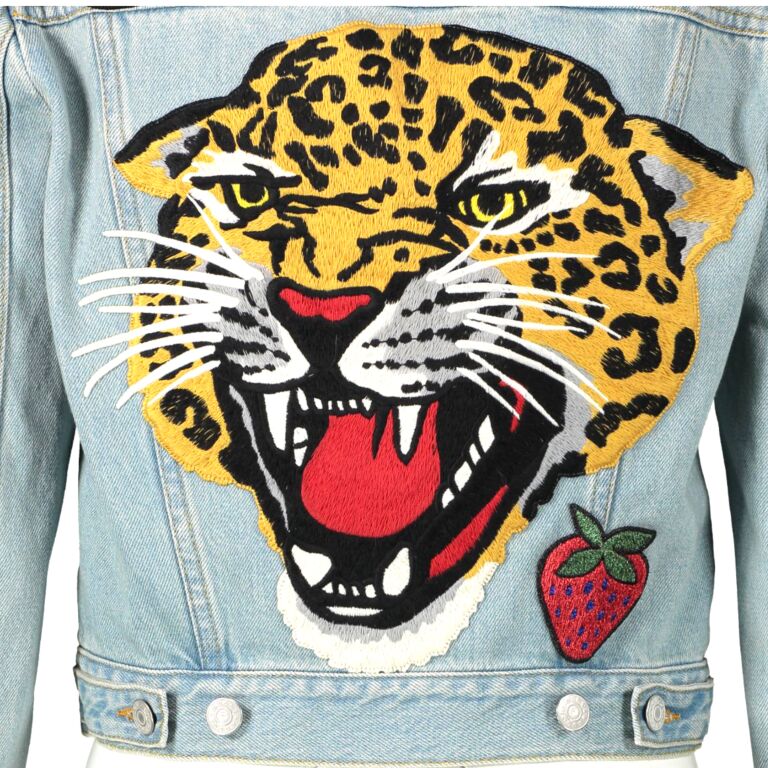 Gucci jeans 2025 jacket tiger