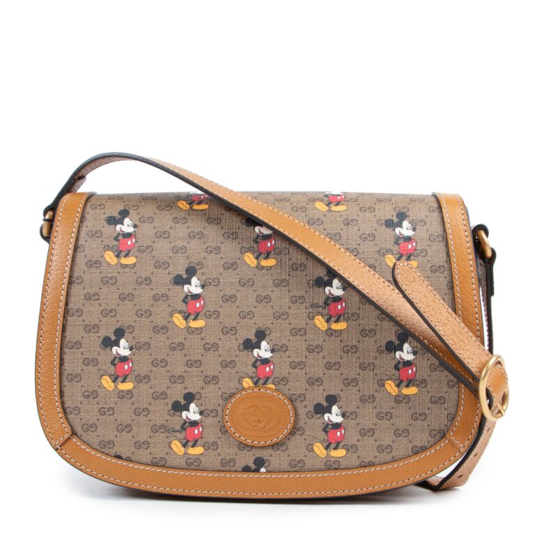 gucci mickey mouse shoulder bag