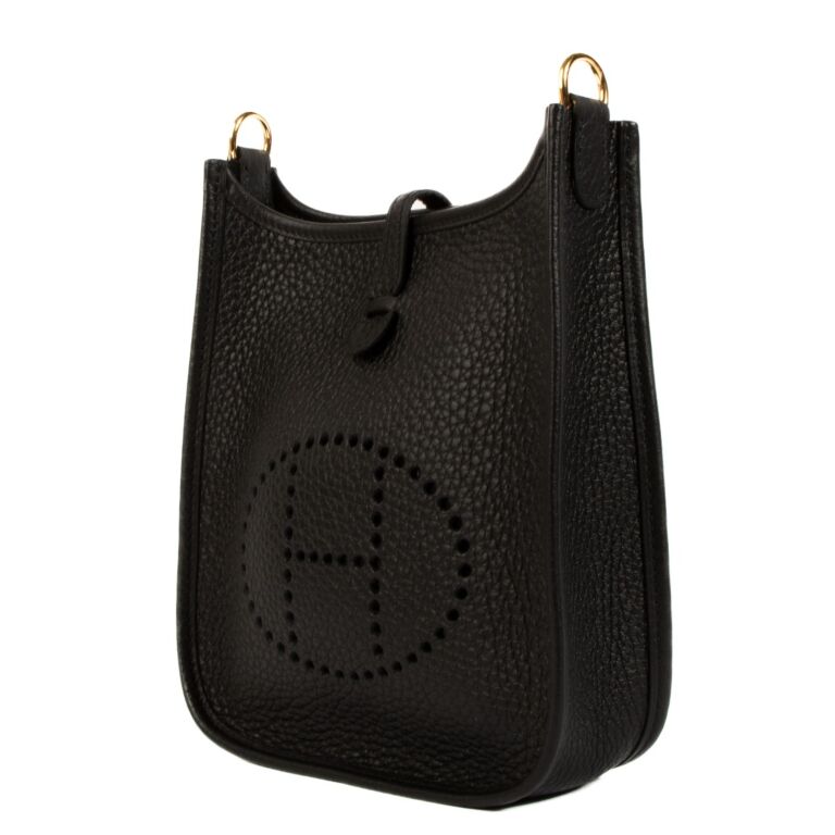 Herm s Evelyne 16 Black Taurillon Clemence GHW Labellov Buy