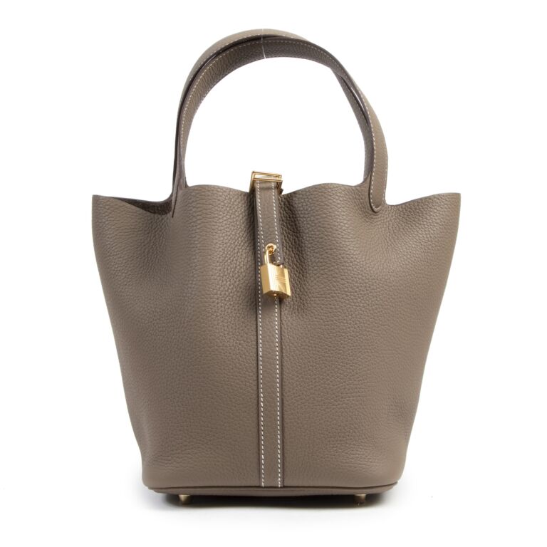 Herm s Picotin Lock 22 Etoupe Cl mence Labellov Buy and Sell