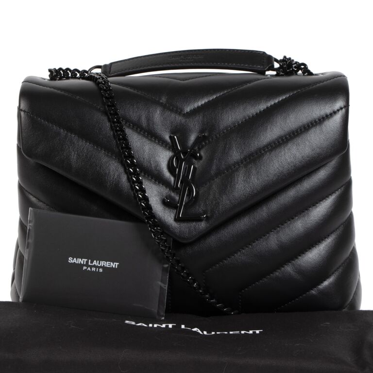 Ysl small loulou black on black 2025