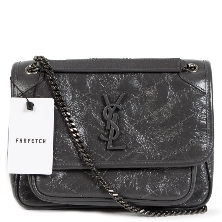 Saint Laurent Niki Baby Vintage Leather Crossbody Bag Labellov Buy and Sell Authentic Luxury