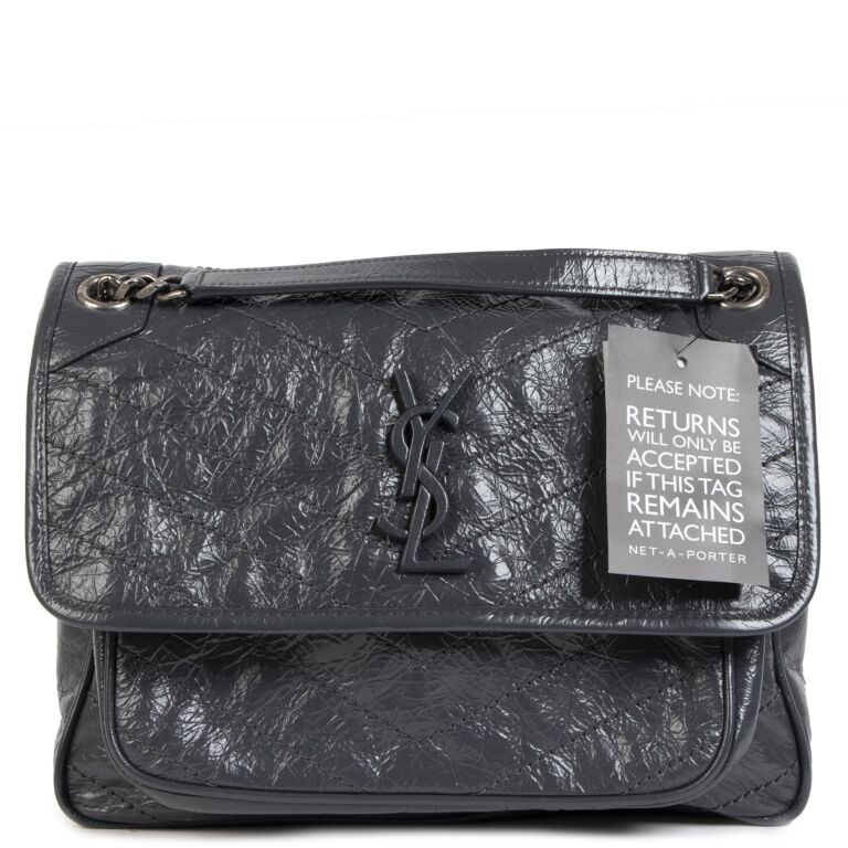 Ysl niki medium grey outlet