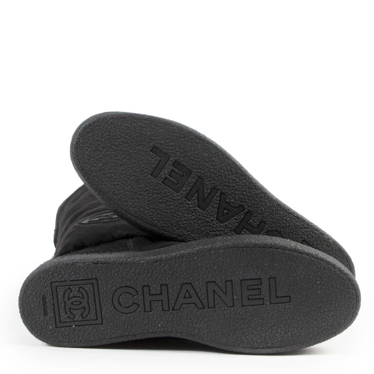 shearling chanel boots 39