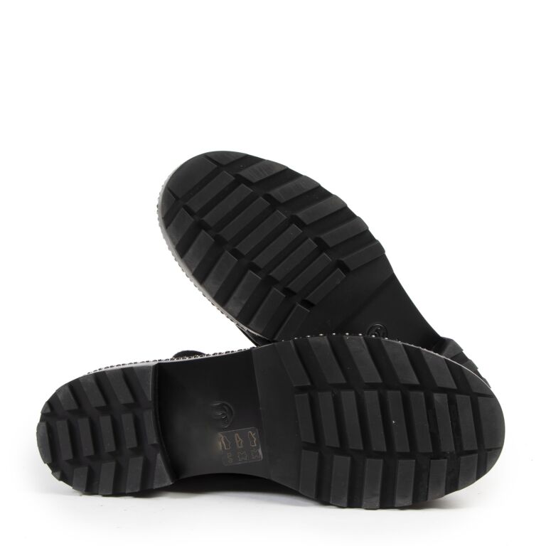 Chanel combat discount boots pearls