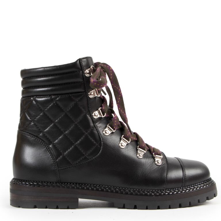 Chanel hiking boots discount