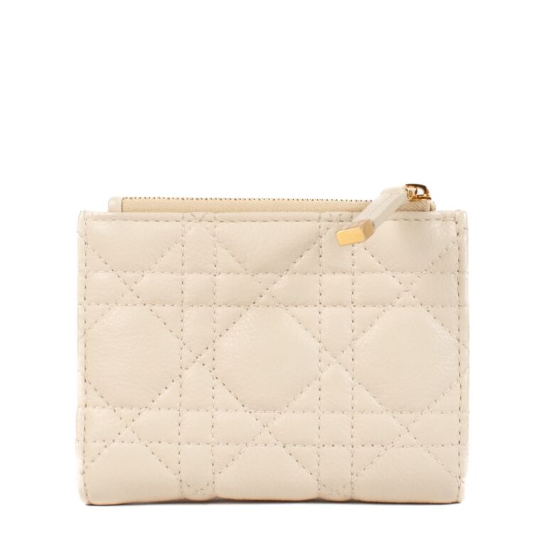 Christian Dior Ivory Caro Dahlia Wallet ○ Labellov ○ Buy and