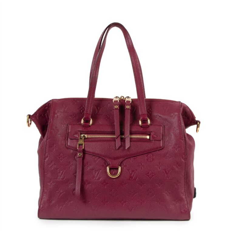 Louis vuitton cheap maroon handbag