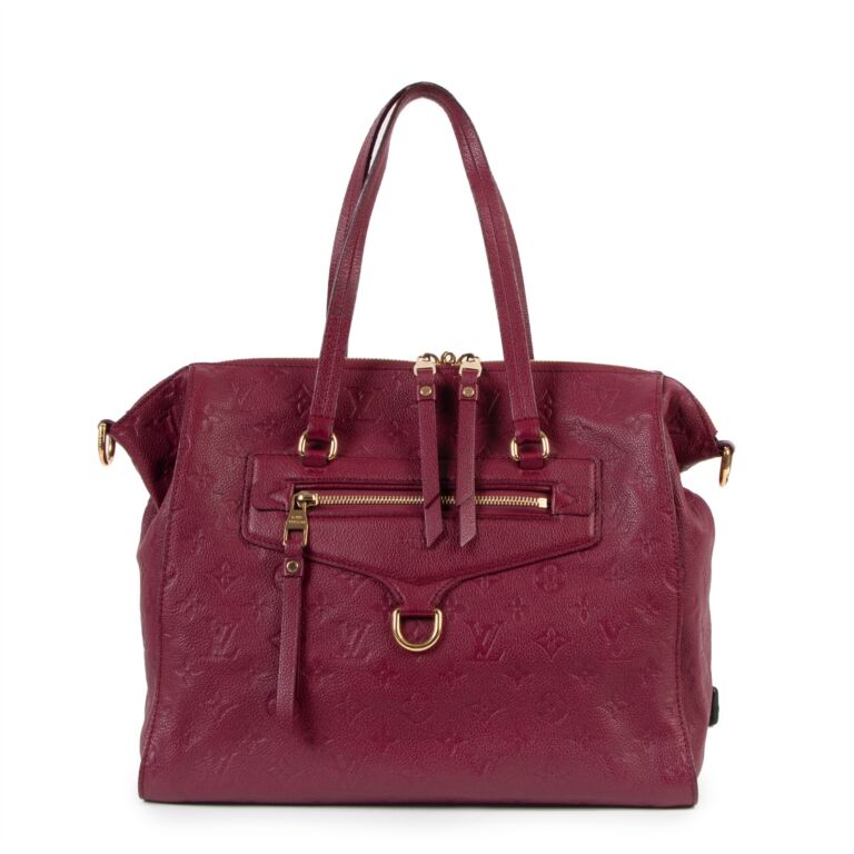 burgundy louis vuitton maroon bag