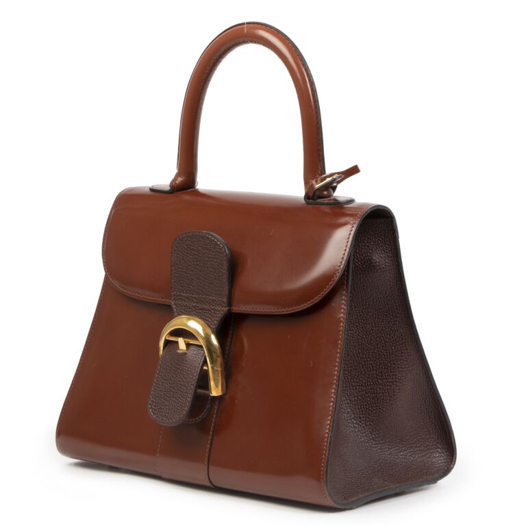 Delvaux - Authenticated Brillant Handbag - Leather Brown Plain for Women, Very Good Condition