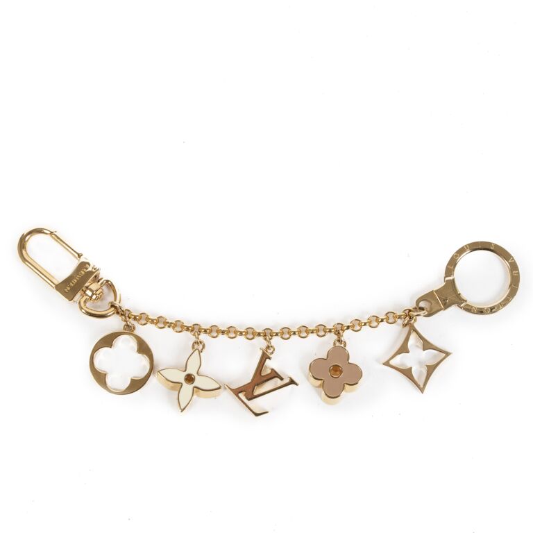 Louis Vuitton Fleur de Monogram Bag Charm, Gold