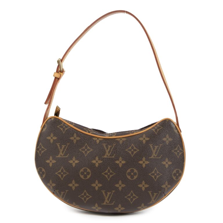 LOUIS VUITTON BROWN MONOGRAM CROISSANT MM BAG