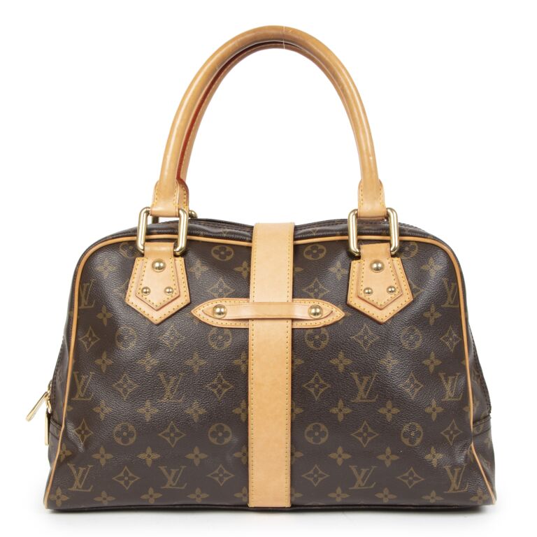 Louis Vuitton Hudson Shoulder Bag GM Brown Canvas Monogram