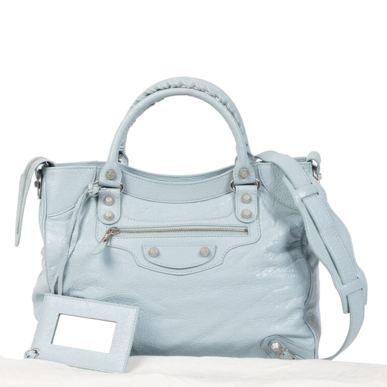 BALENCIAGA CITY BAG SMALL BABY BLUE