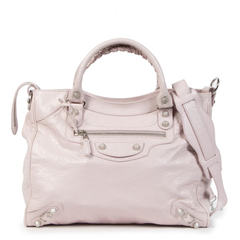 Balenciaga Light Pink V lo Top Handle Bag Labellov Buy and