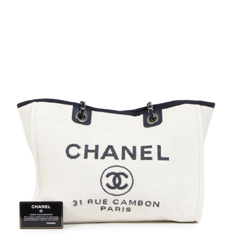 CHANEL, Bags, Hpchanel Beige Canvas Authentic Travel Tote